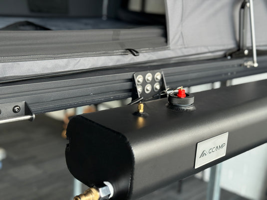 Rooftop Tent Mounted Water Tank
