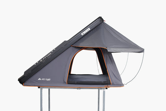 Rooftop tent on a table
