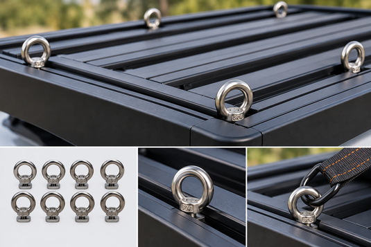 CCAMP BaseLink™ Stainless Steel Tie-Down Rings – Set of 8