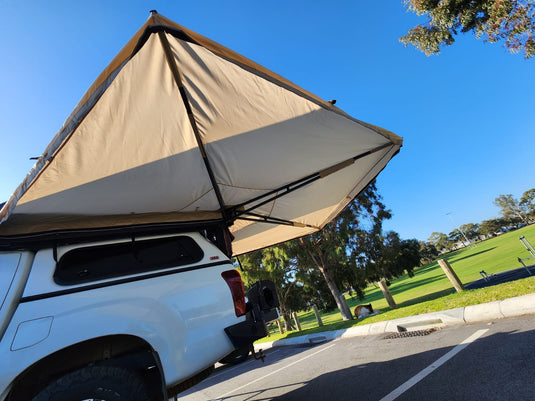 freestanding car-side awning